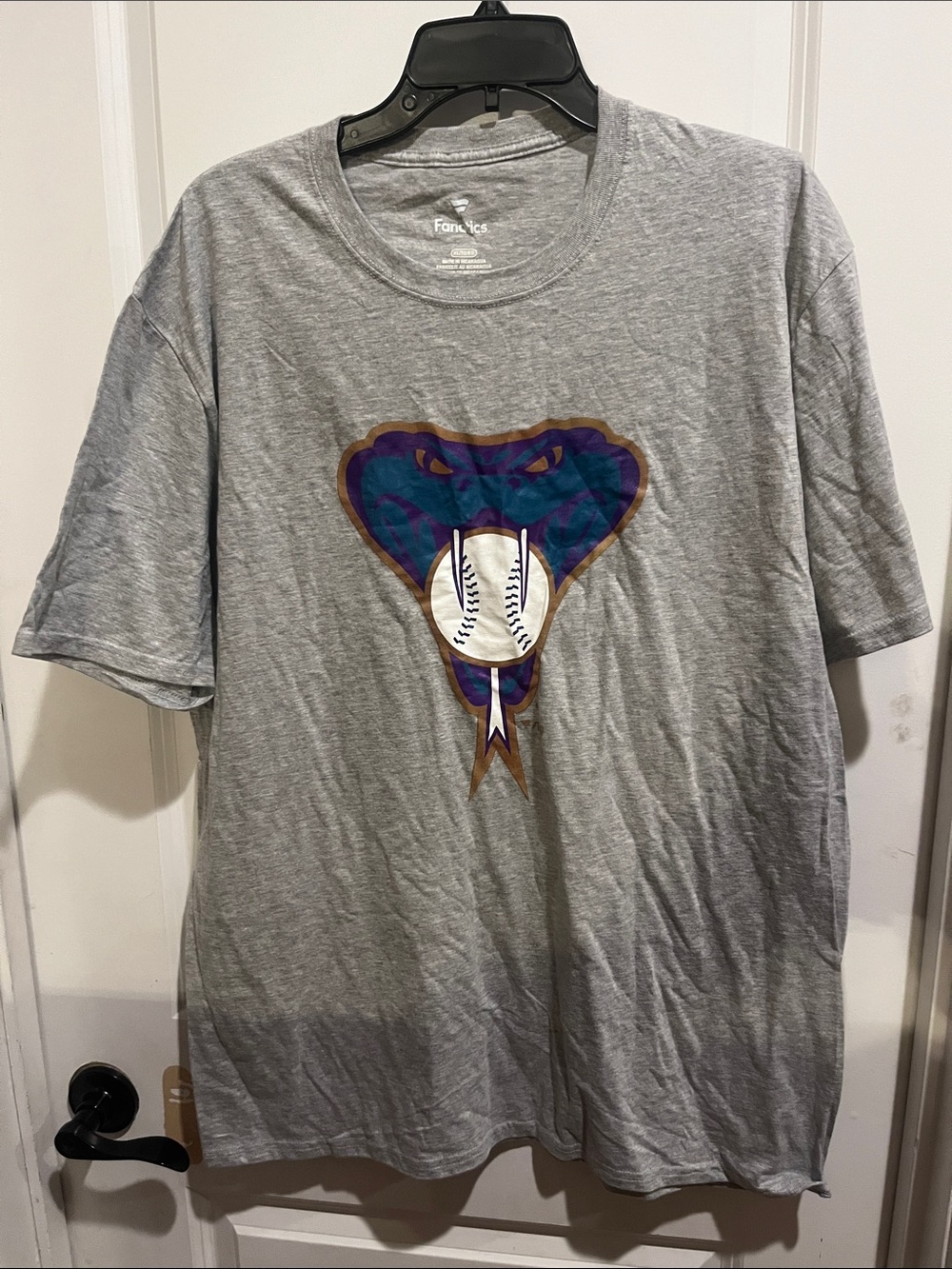 Fanatics Men’s Gray Short Sleeve Tee Arizona DiamondBacks MLB